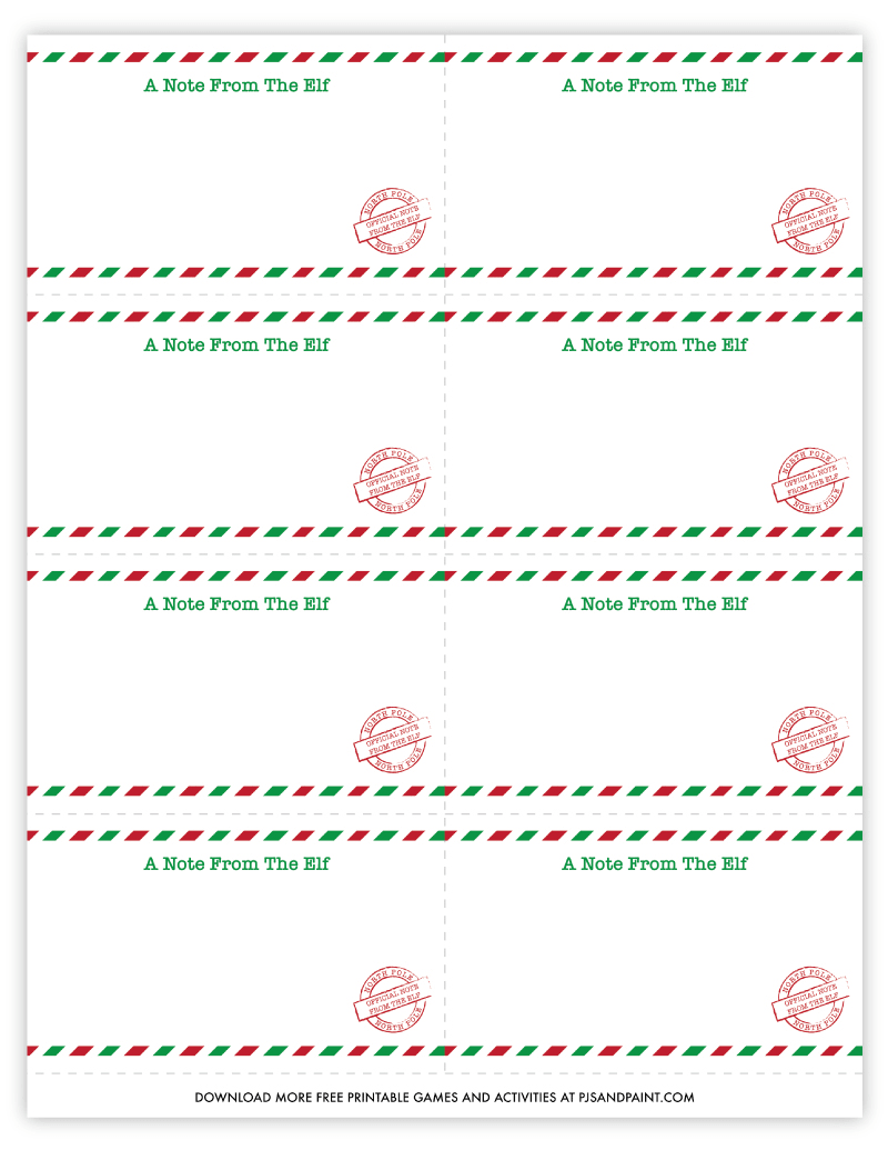 90 Printable Blank Elf On The Shelf 1