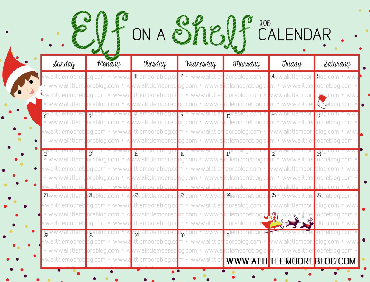 90 Printable Blank Elf On The Shelf 19