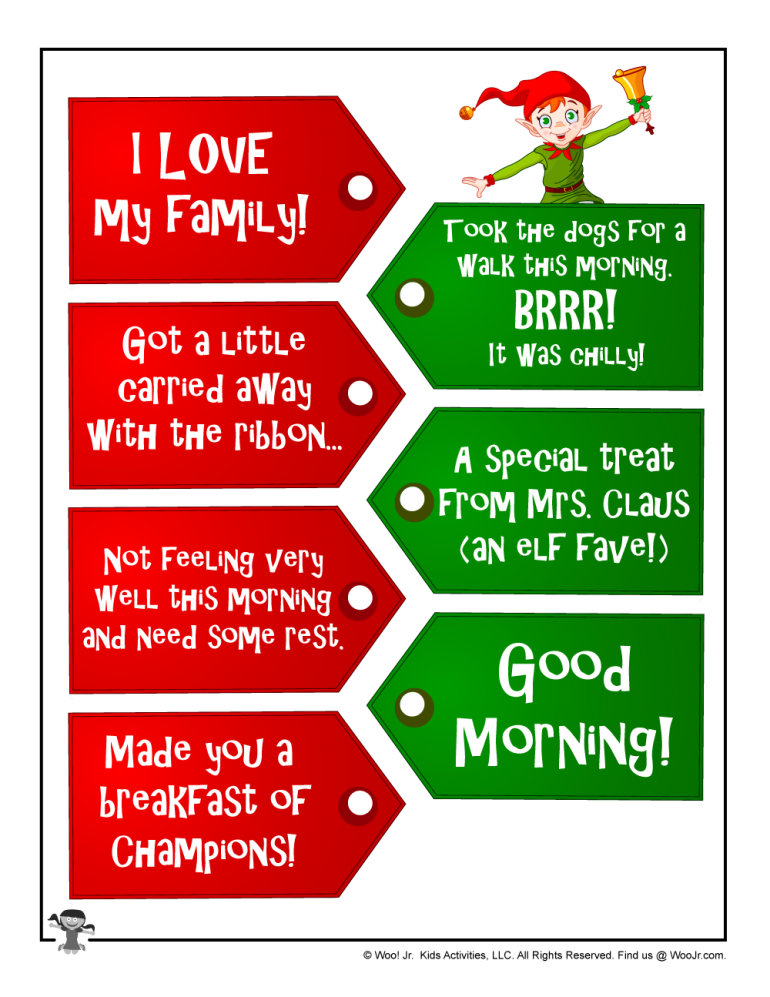 90 Printable Blank Elf On The Shelf 29