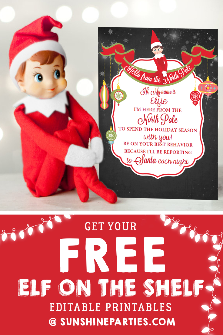 90 Printable Blank Elf On The Shelf 30