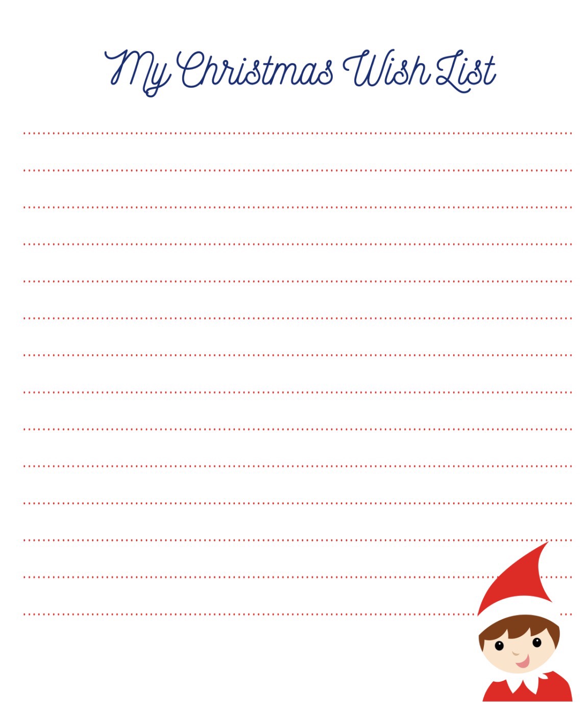 90 Printable Blank Elf On The Shelf 31