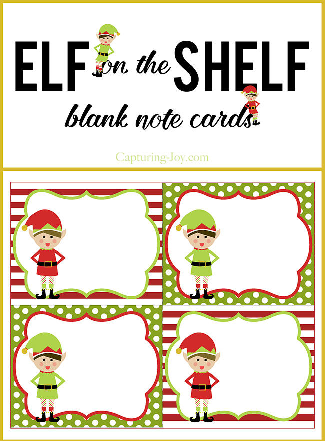 90 Printable Blank Elf On The Shelf 36