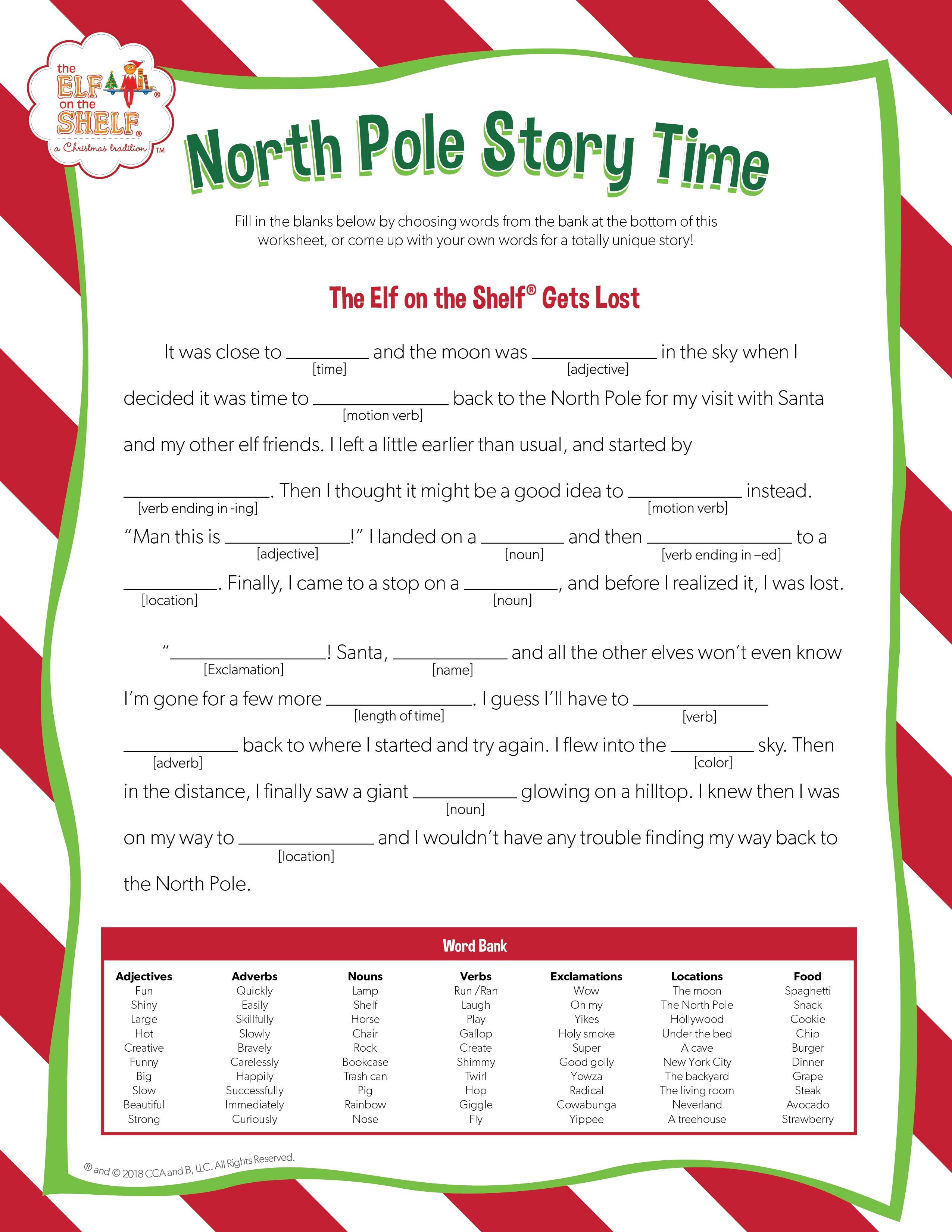 90 Printable Blank Elf On The Shelf 38