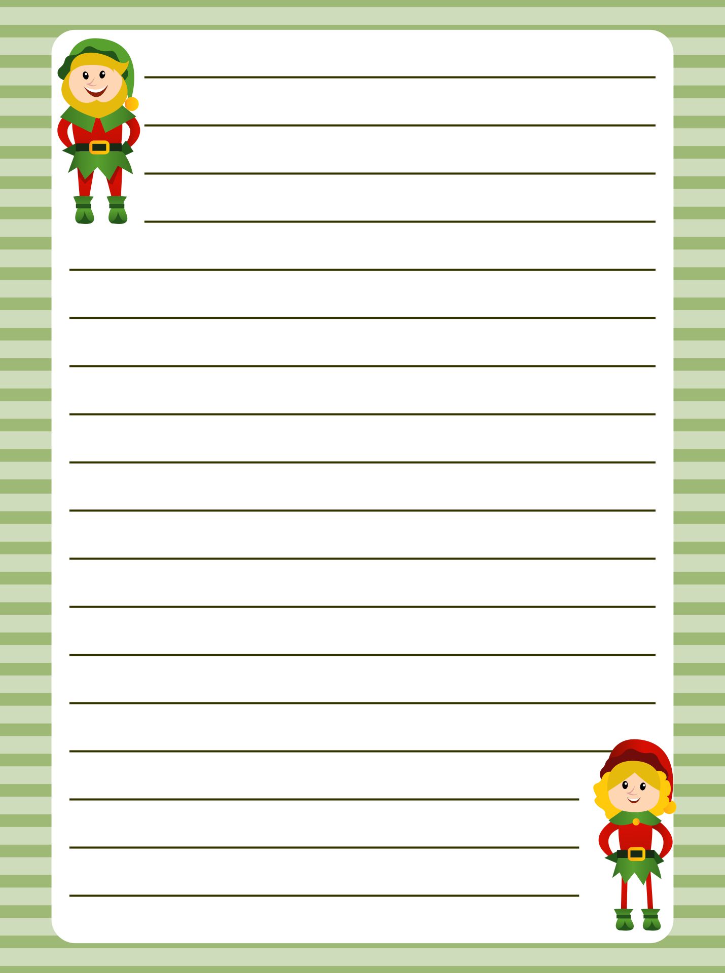 90 Printable Blank Elf On The Shelf 41