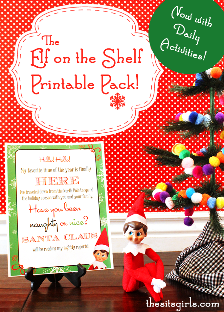 90 Printable Blank Elf On The Shelf 43