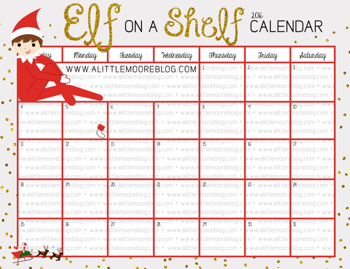 90 Printable Blank Elf On The Shelf 62