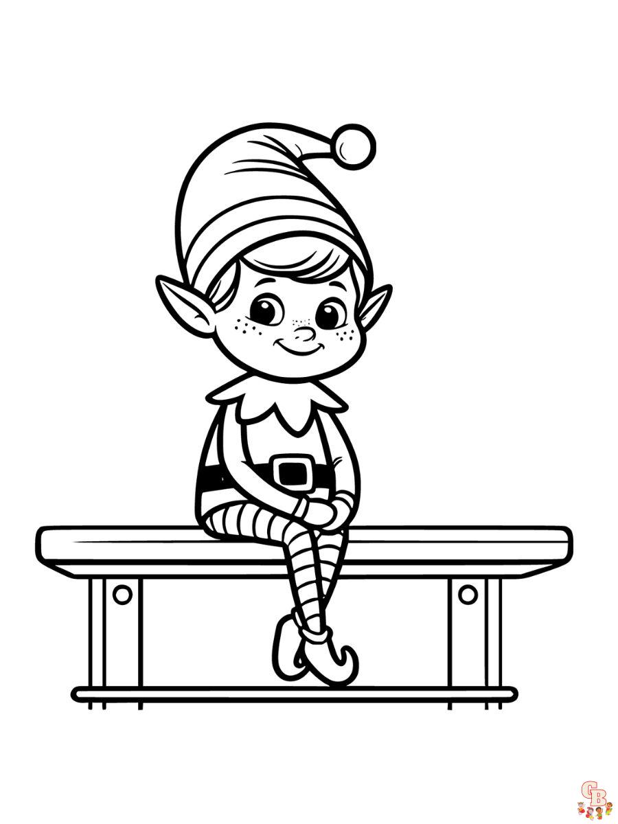 90 Printable Blank Elf On The Shelf 80