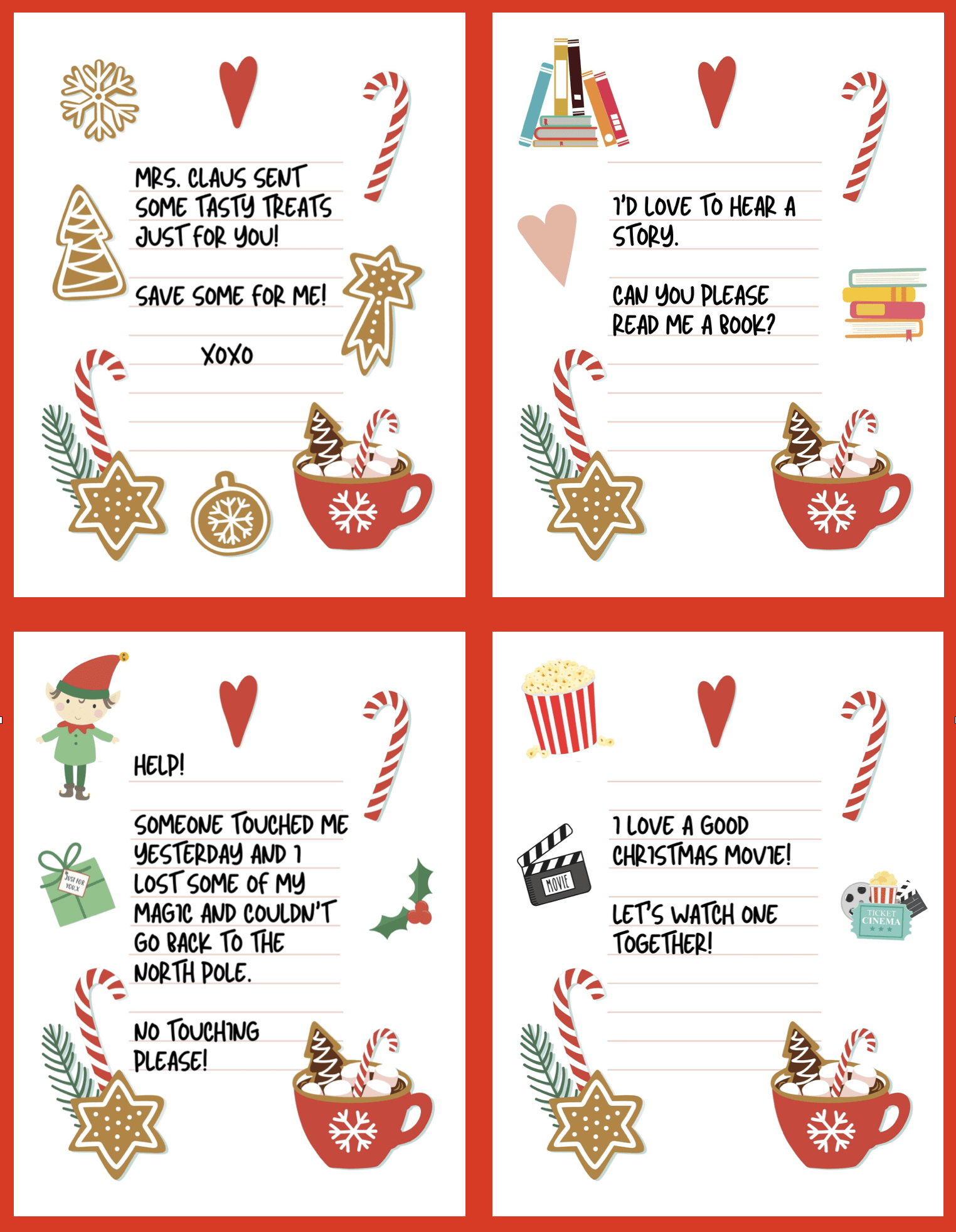 90 Printable Blank Elf On The Shelf 81