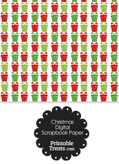 90 Printable Christmas Scrapbook Paper 53