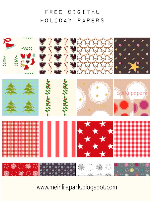 90 Printable Christmas Scrapbook Paper 63