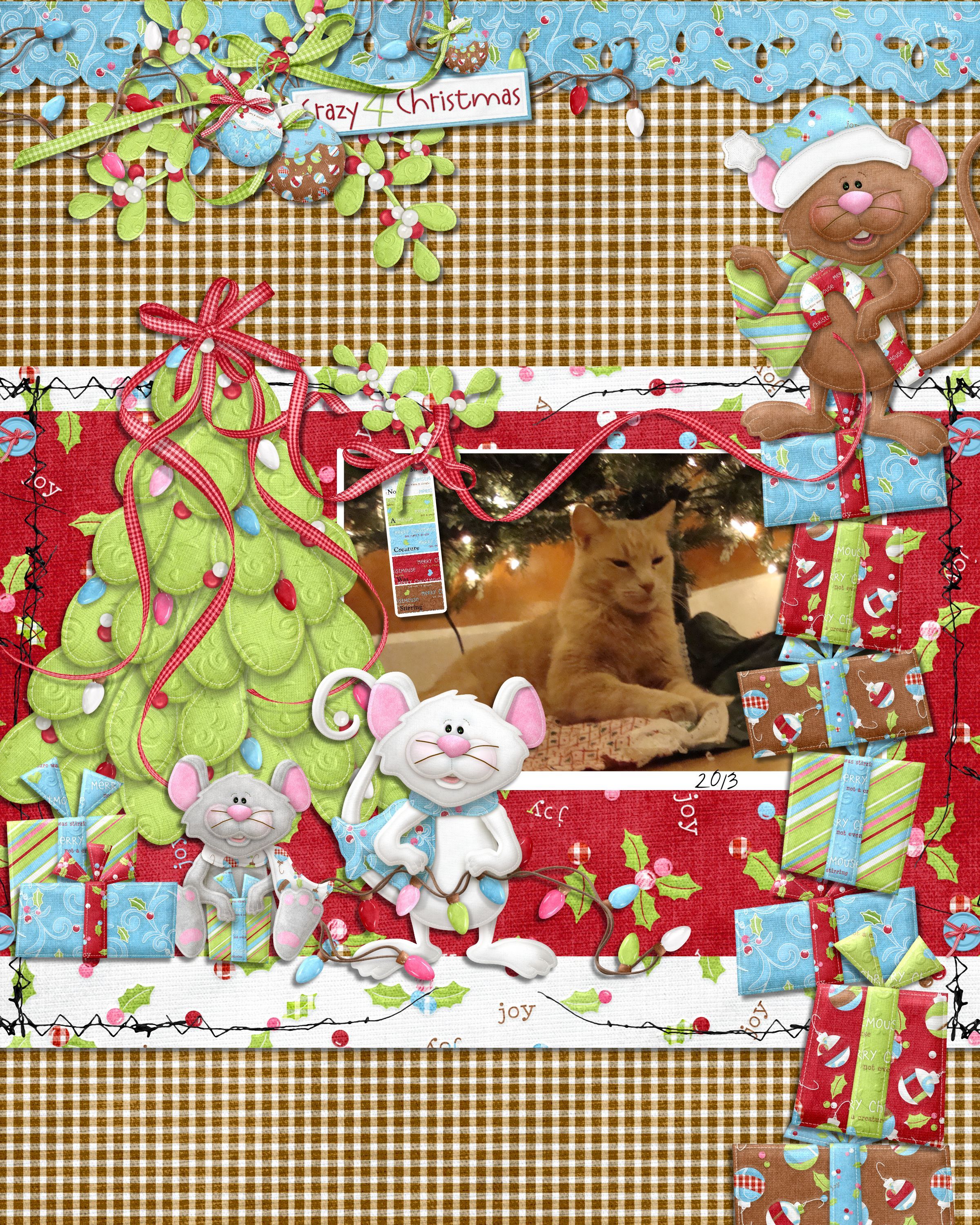 90 Printable Christmas Scrapbook Paper 71