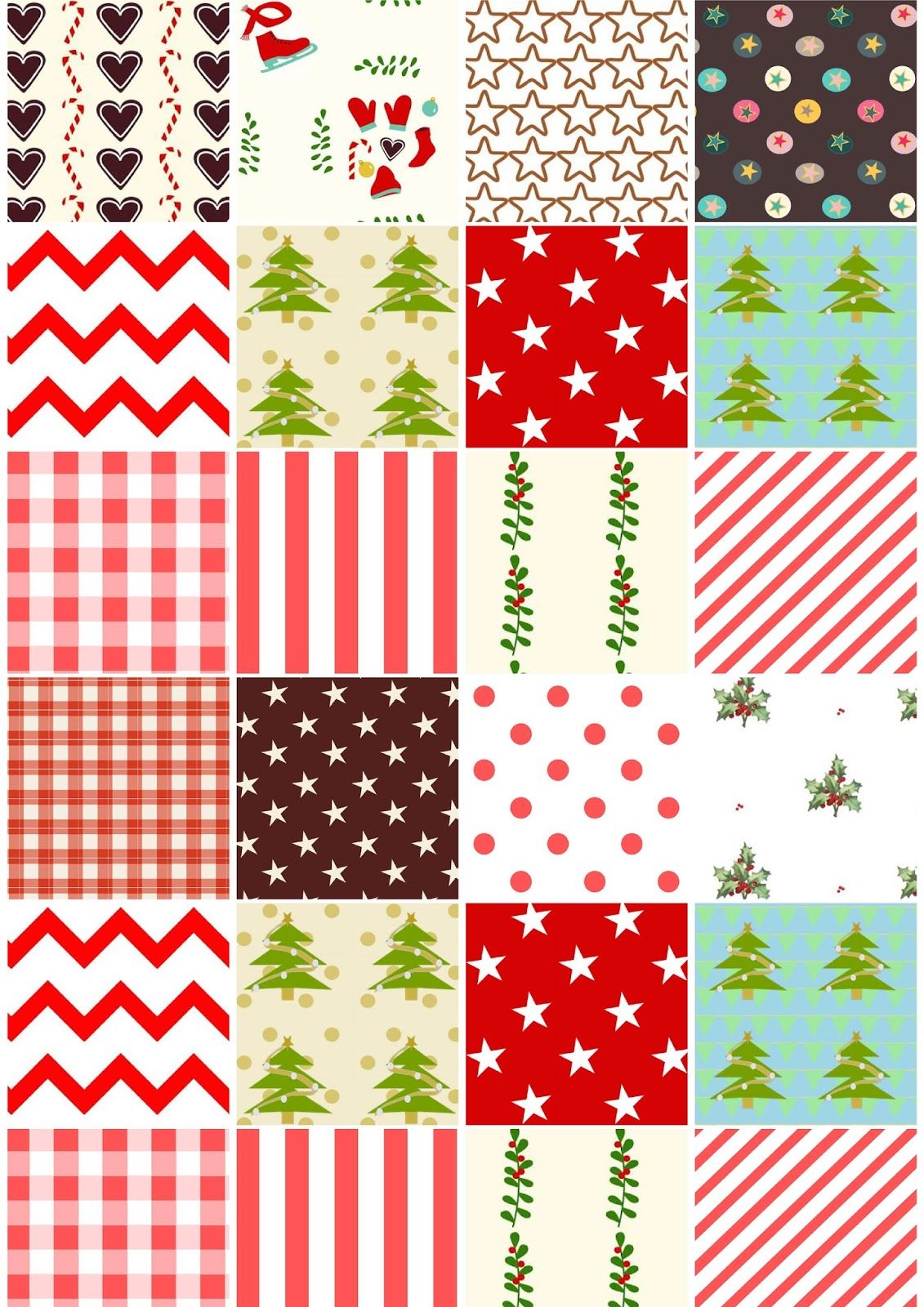 90 Printable Christmas Scrapbook Paper 75