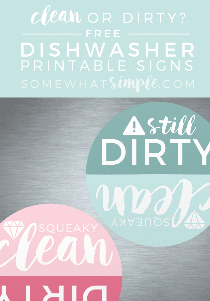 90 Printable Clean Dirty Dishwasher Sign 41