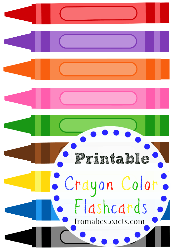 90 Printable Color Words Flash Cards 14