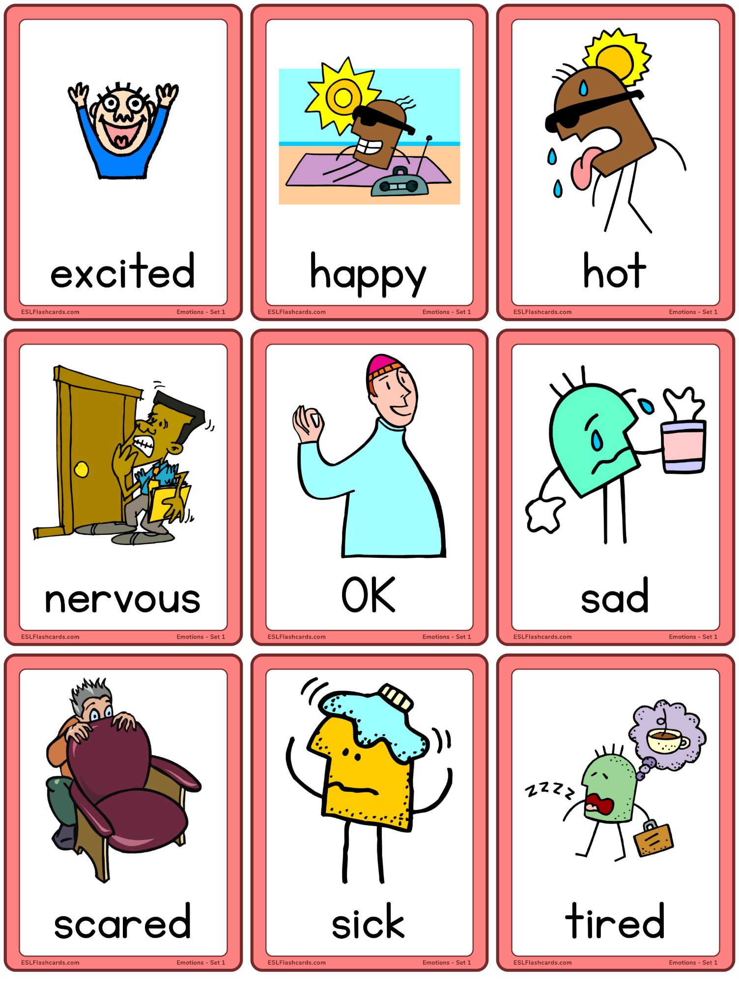 90 Printable Color Words Flash Cards 16