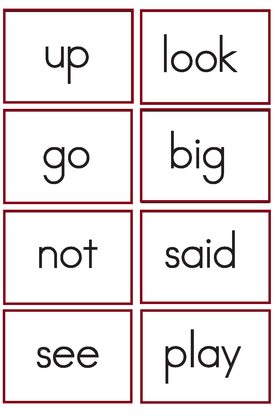 90 Printable Color Words Flash Cards 21