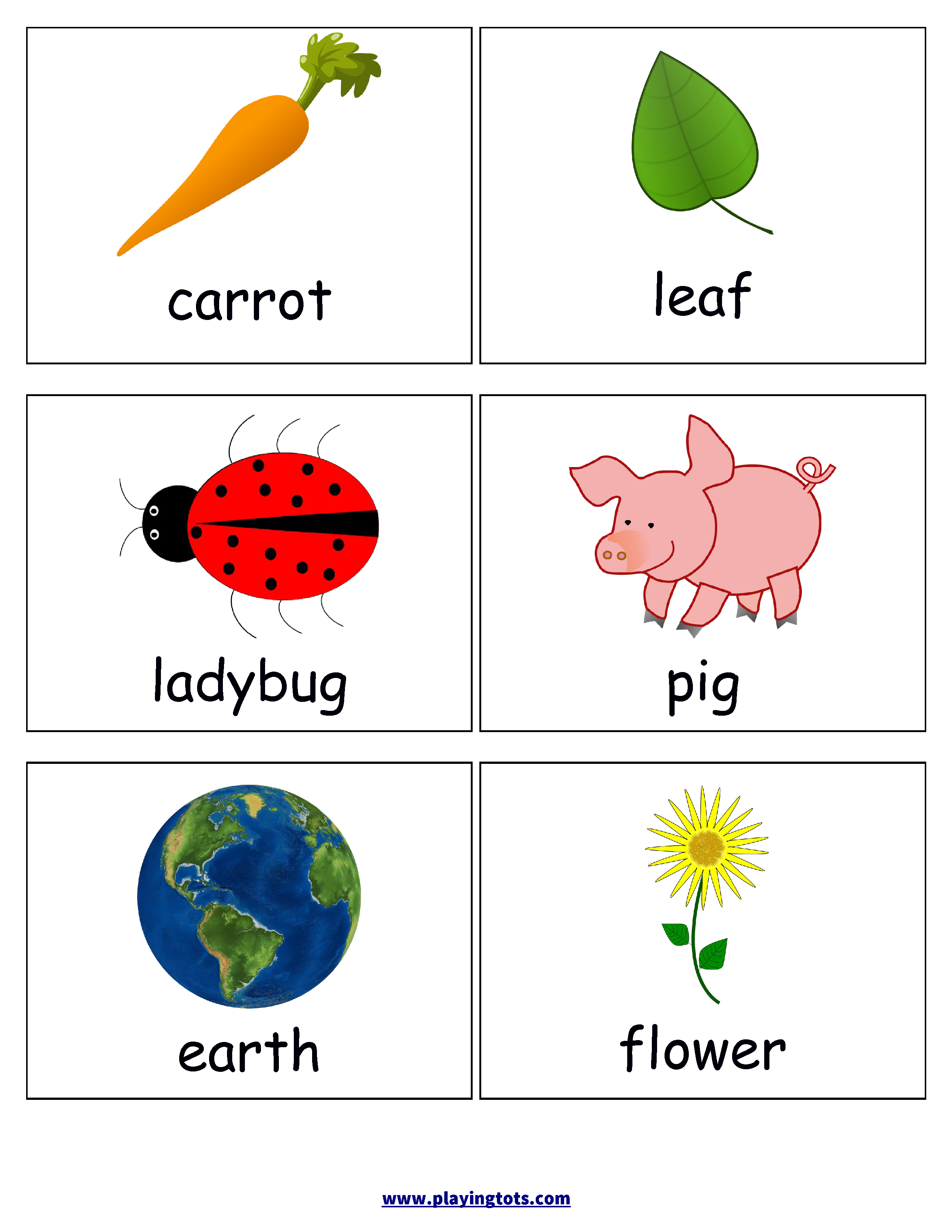 90 Printable Color Words Flash Cards 4