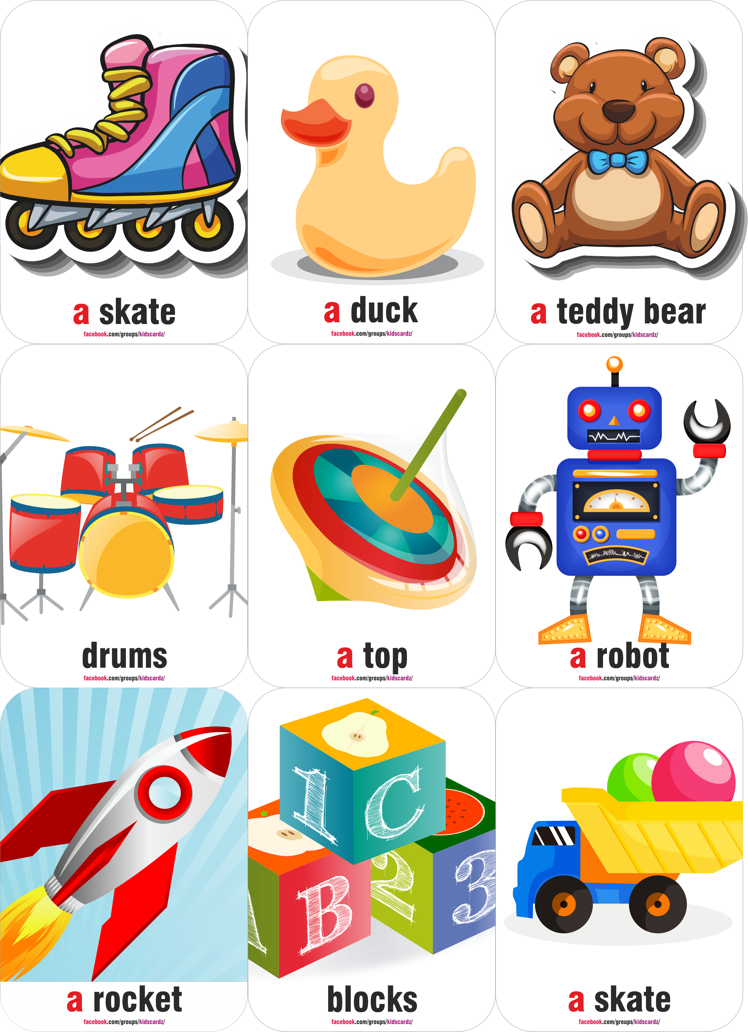 90 Printable Color Words Flash Cards 8