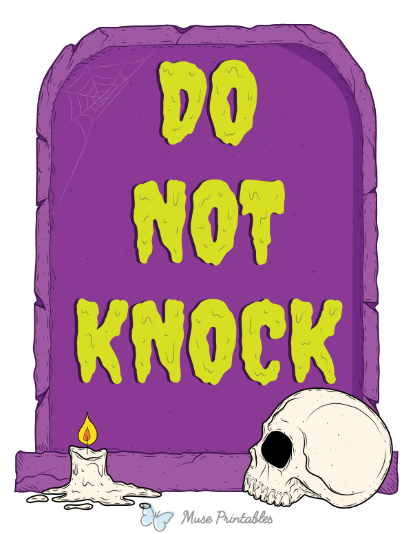 90 Printable Do Not Knock Sign 17