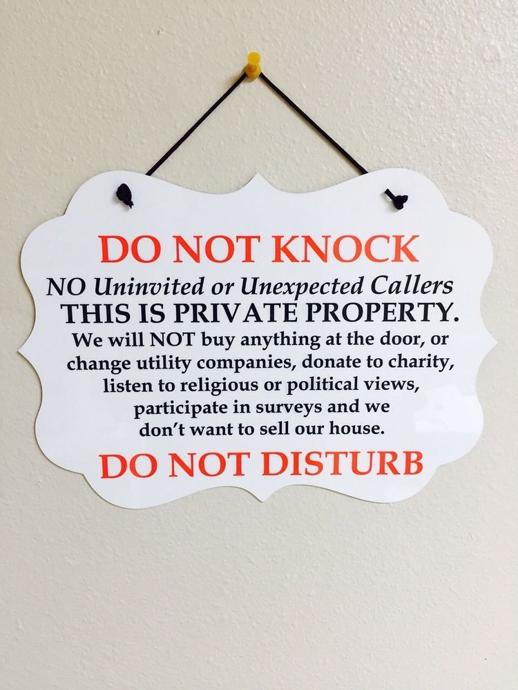 90 Printable Do Not Knock Sign 18