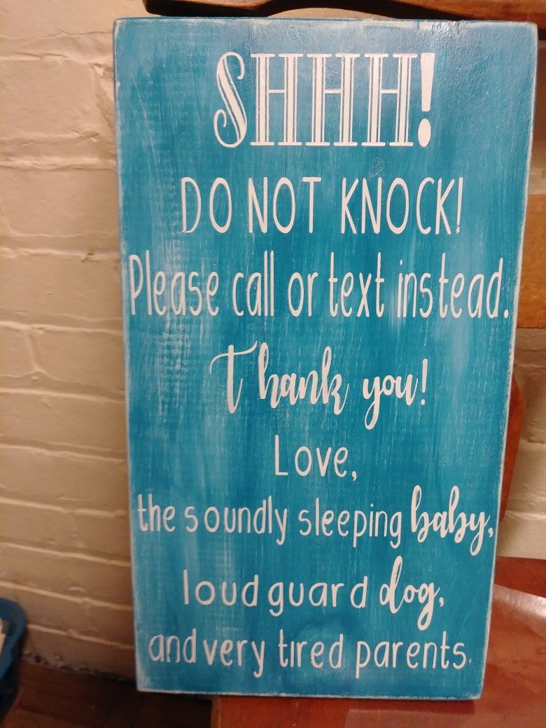 90 Printable Do Not Knock Sign 19