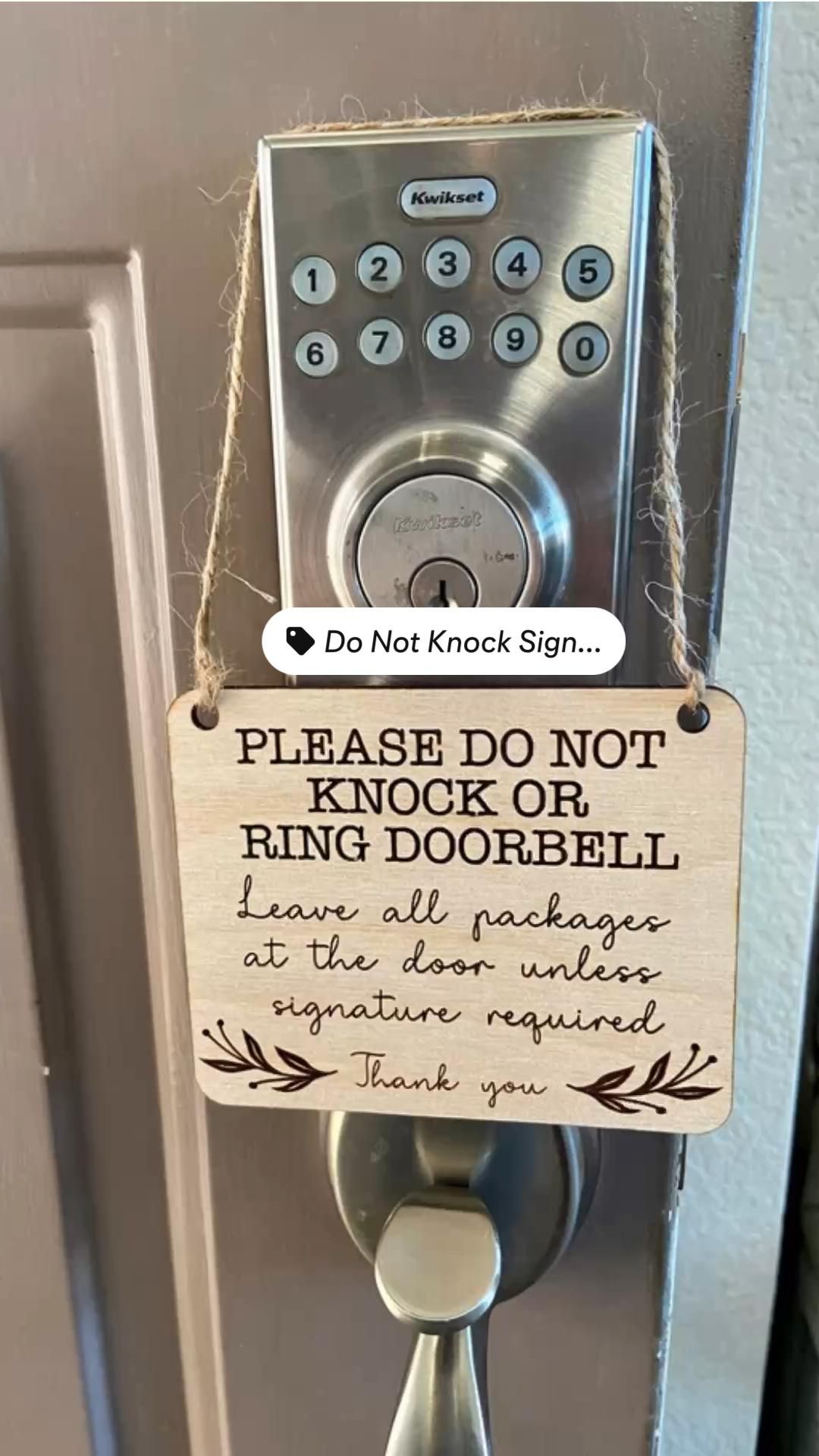 90 Printable Do Not Knock Sign 6