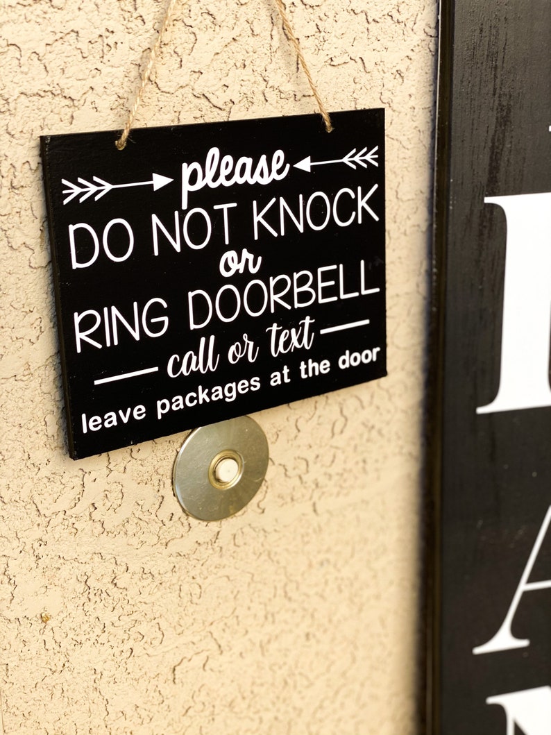 90 Printable Do Not Knock Sign 8