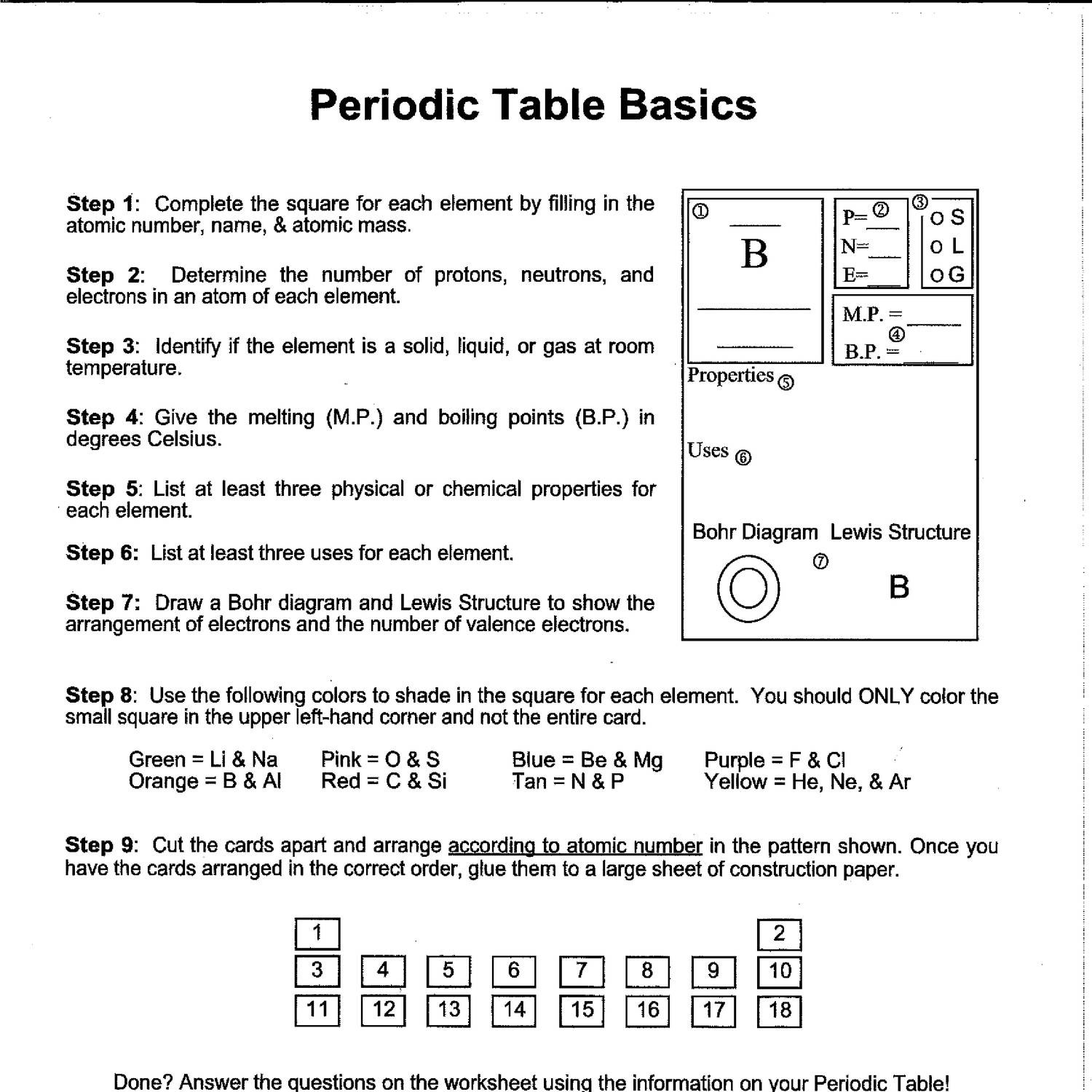 90 Printable Periodic Table Worksheet 63