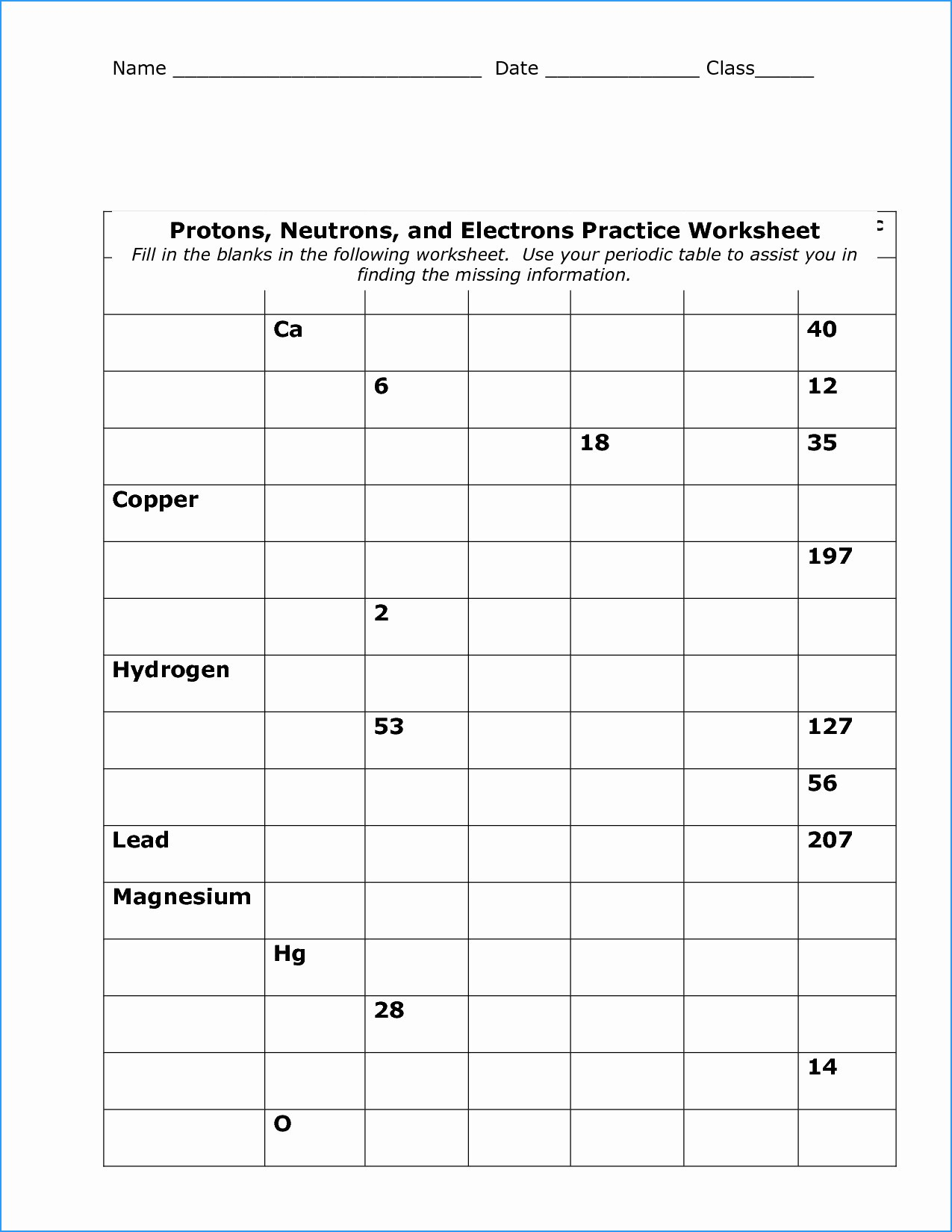 90 Printable Periodic Table Worksheet 64