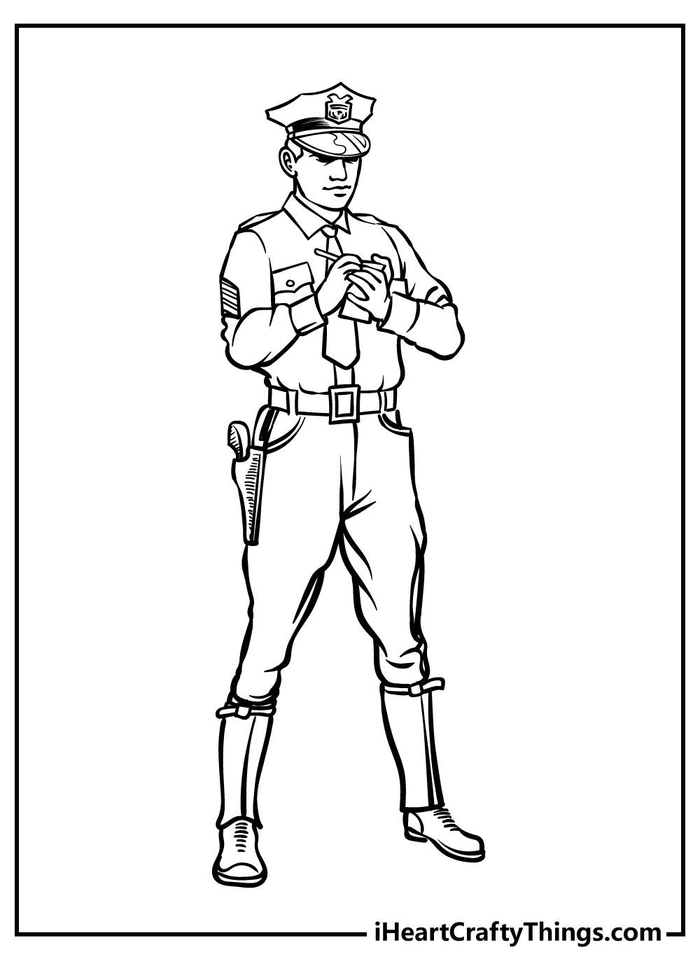 90 Printable Police Officer Uniform Cut Out 73