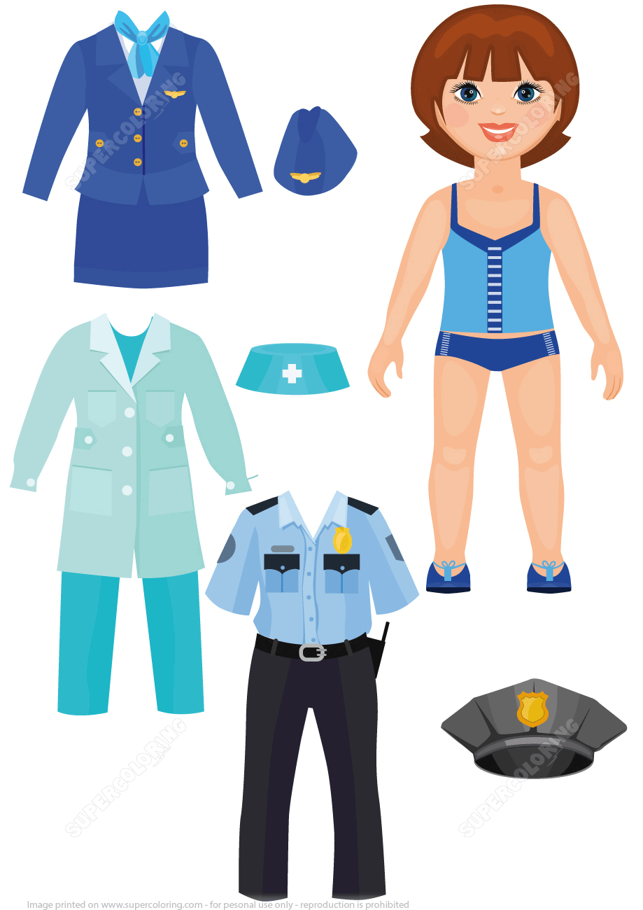 90 Printable Police Officer Uniform Cut Out 86