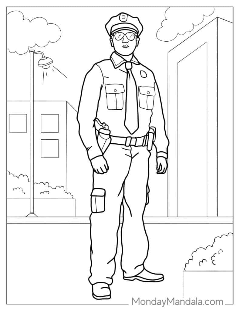 90 Printable Police Officer Uniform Cut Out 87