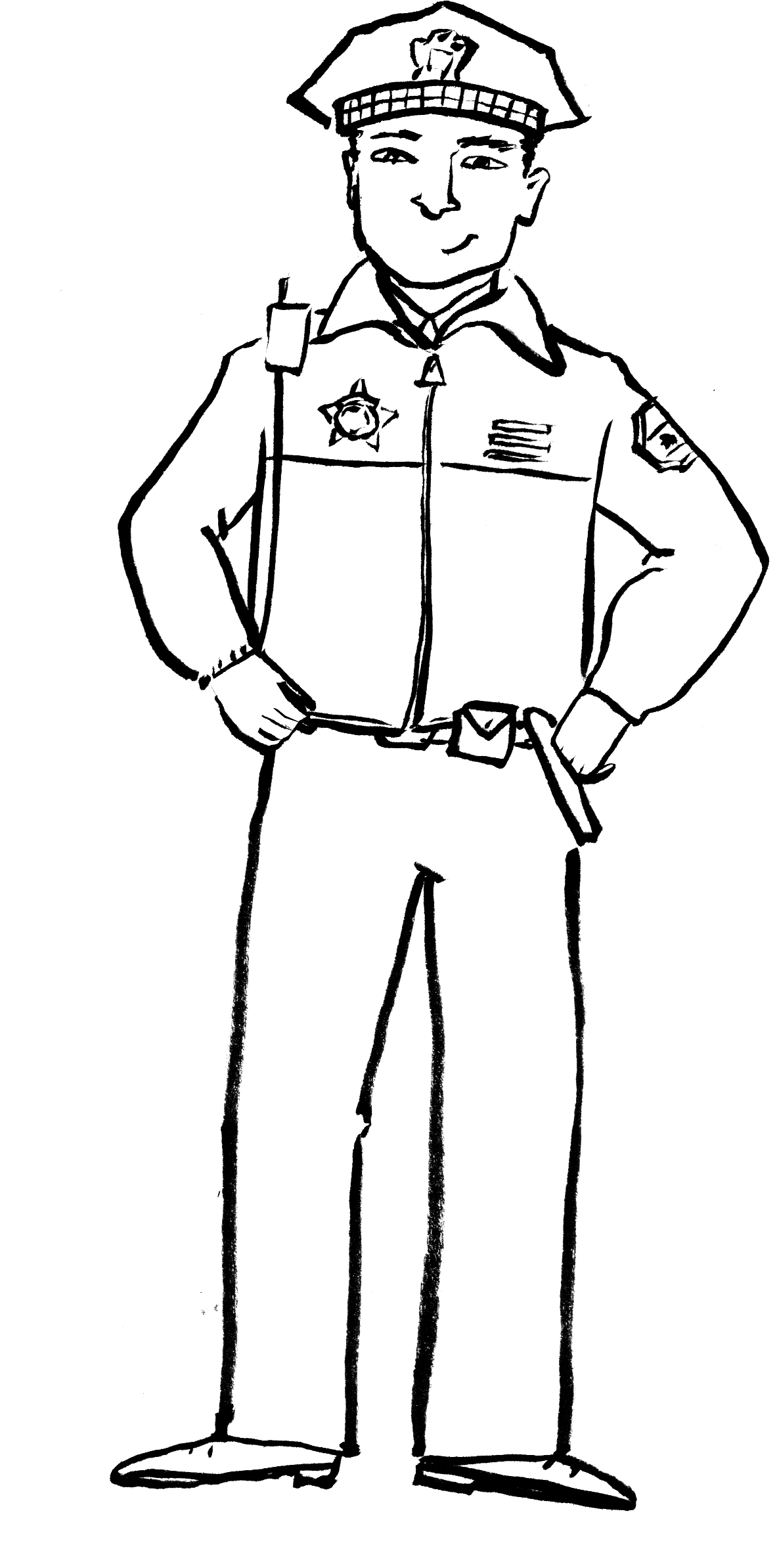 90 Printable Police Officer Uniform Cut Out 89