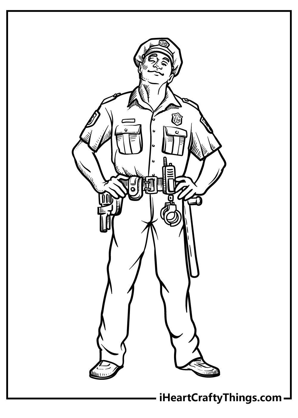 90 Printable Police Officer Uniform Cut Out 94