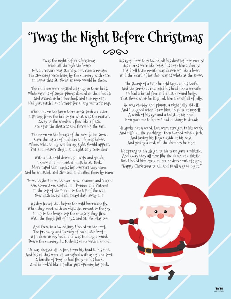 90 The Night Before Christmas Printable 16