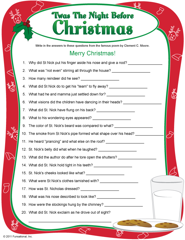 90 The Night Before Christmas Printable 21