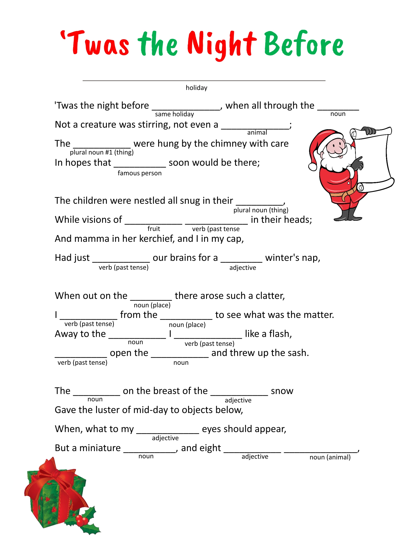 90 The Night Before Christmas Printable 27