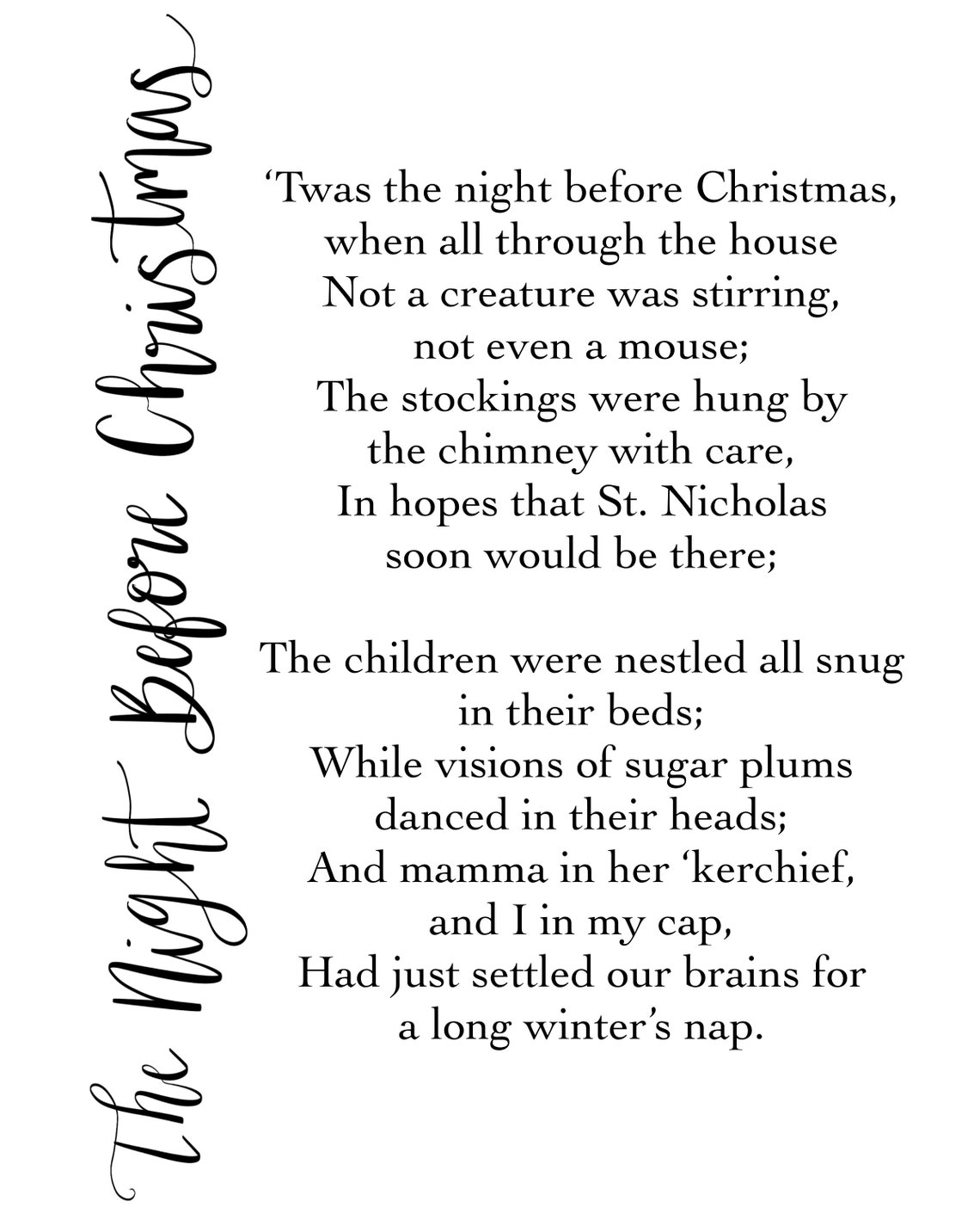 90 The Night Before Christmas Printable 40