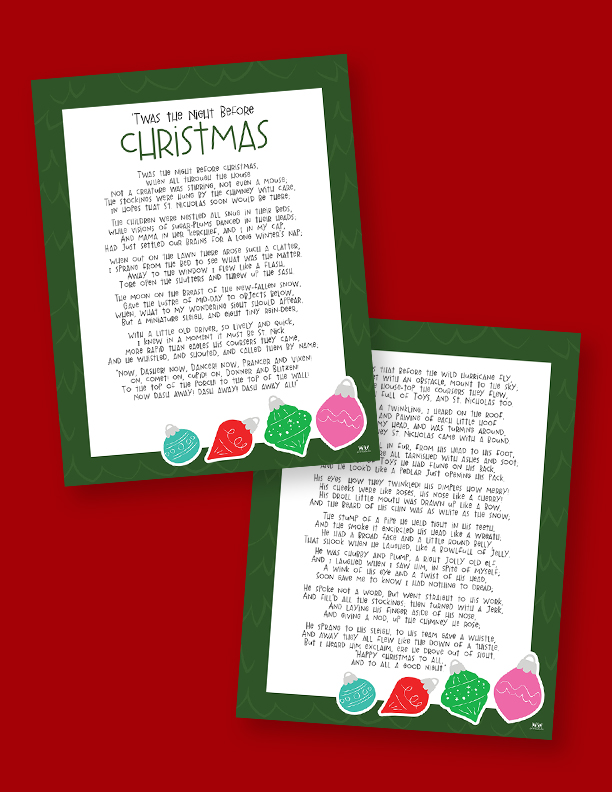 90 The Night Before Christmas Printable 6