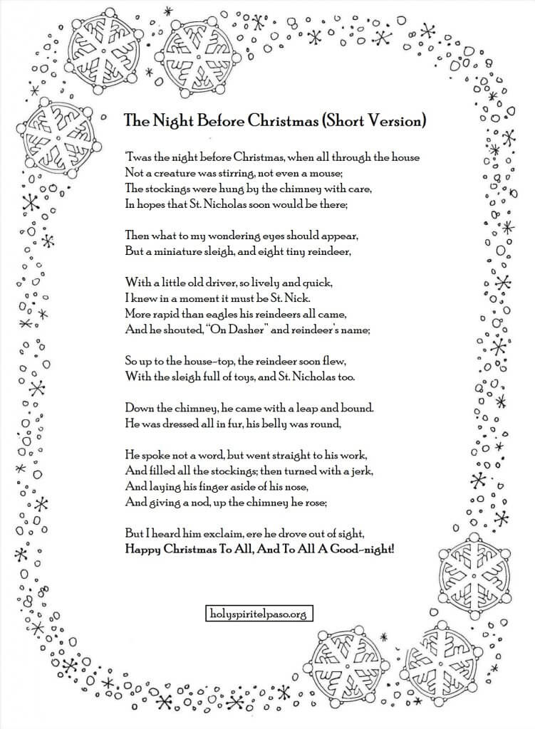 90 The Night Before Christmas Printable 62