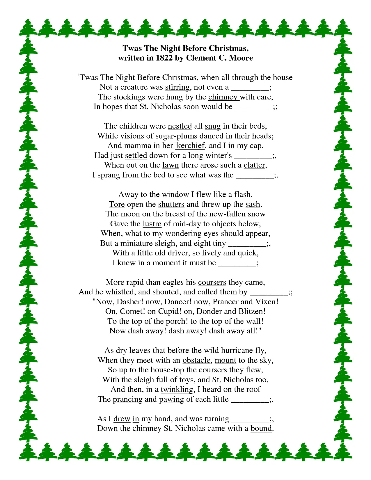 90 The Night Before Christmas Printable 74