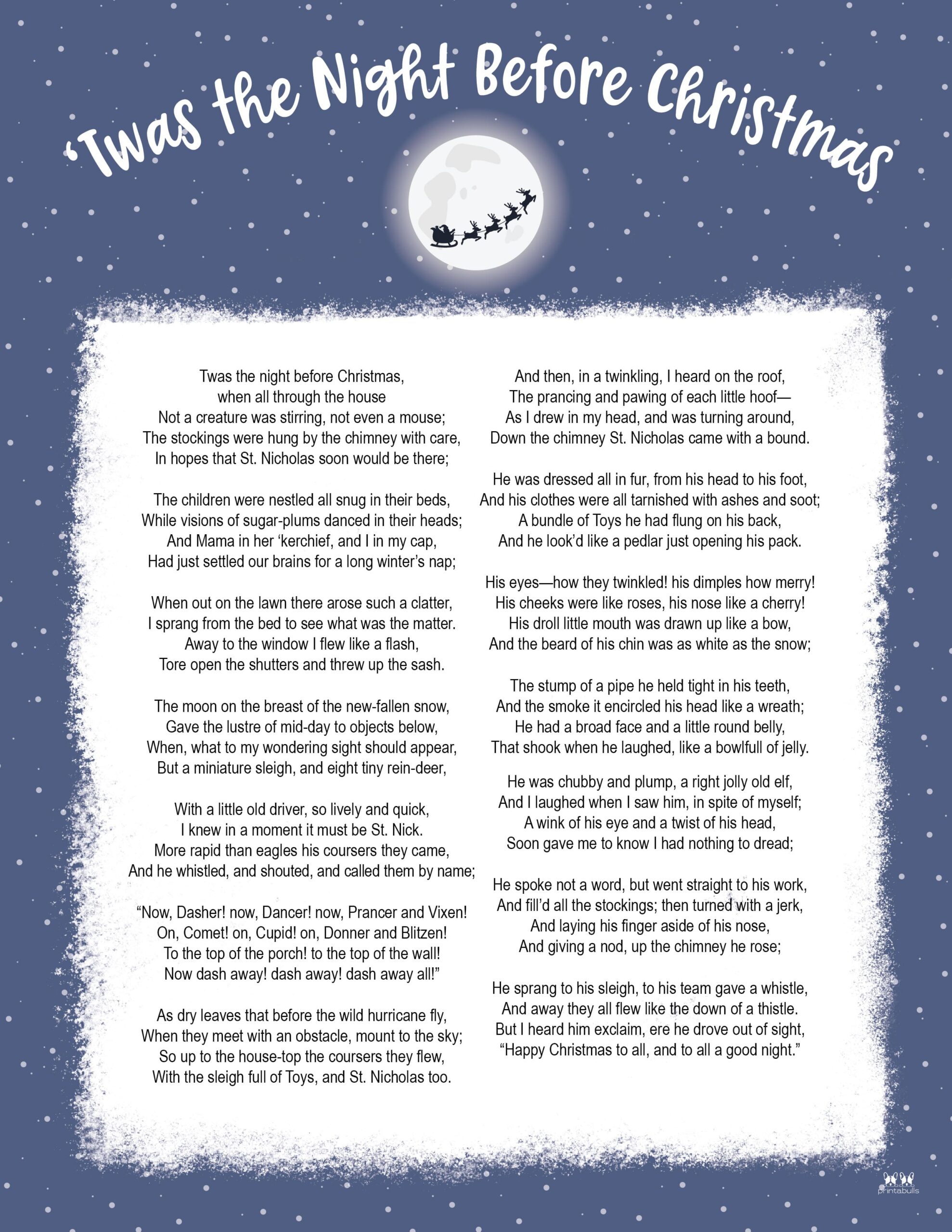 90 The Night Before Christmas Printable 79