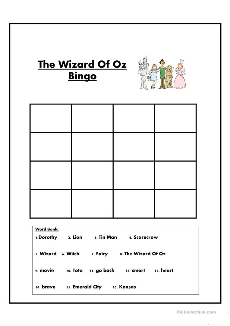 90 Wizard Of Oz Free Printables 77