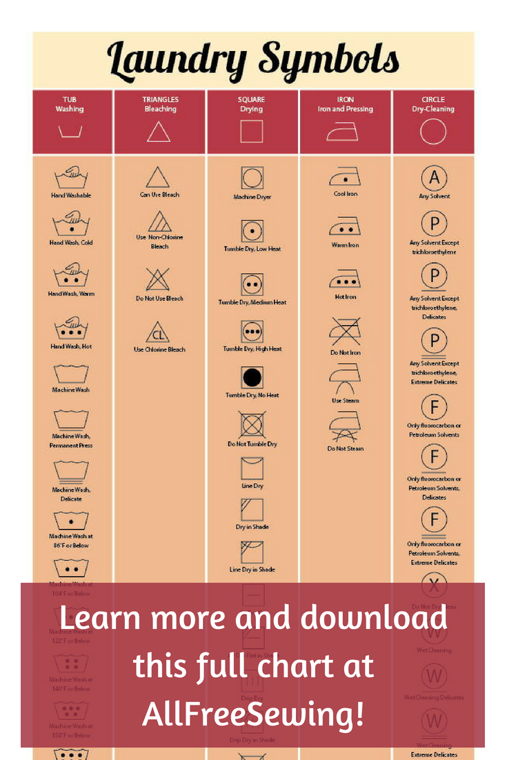 Save 60 Free Printable Laundry Symbols Chart Ideas 46