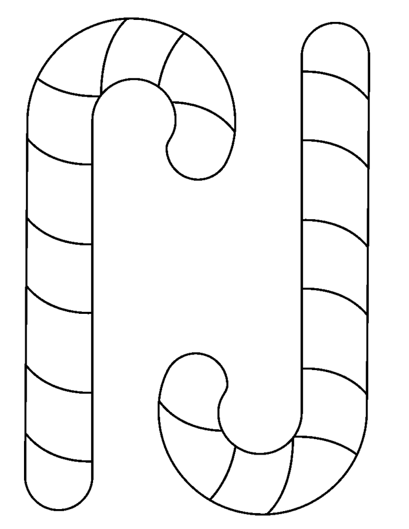 60 Candy Cane Template Printable 27