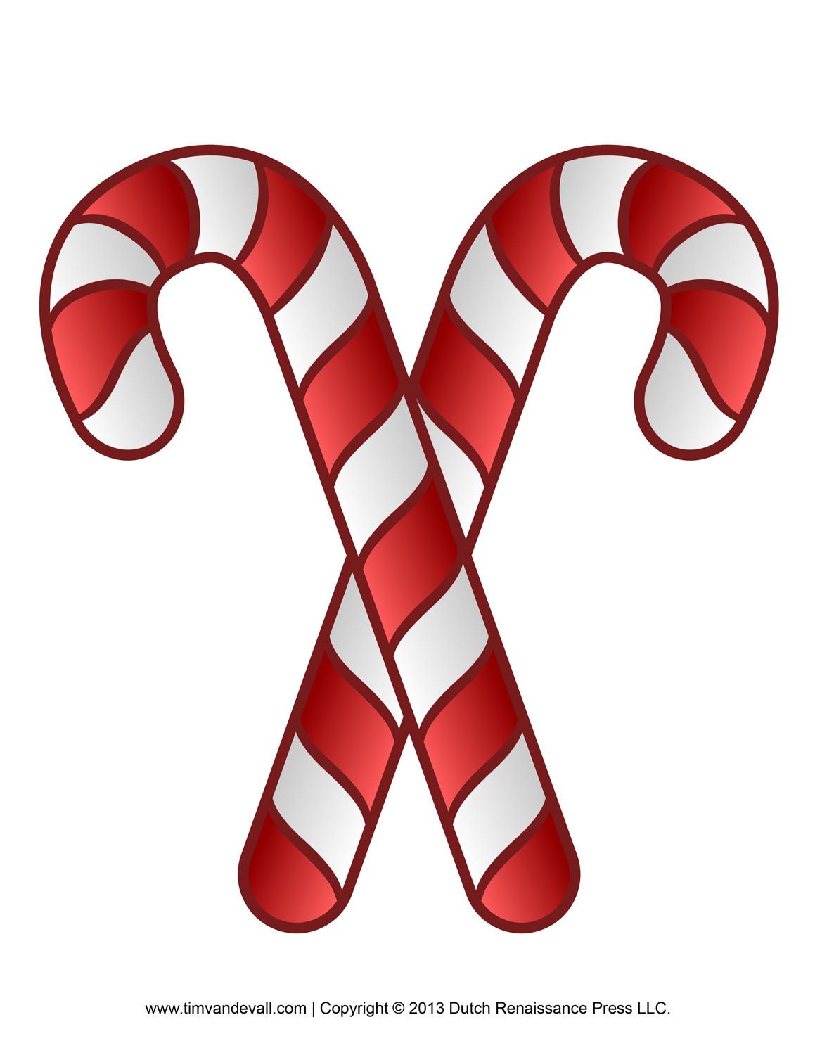 60 Candy Cane Template Printable 28