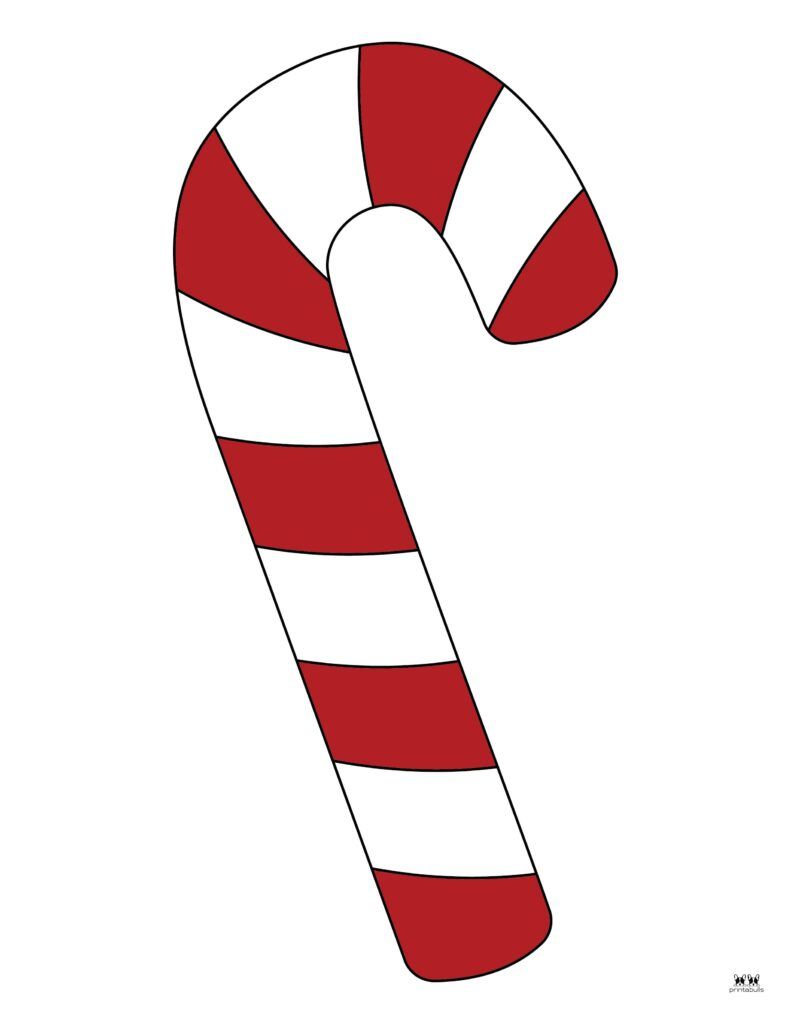 60 Candy Cane Template Printable 29