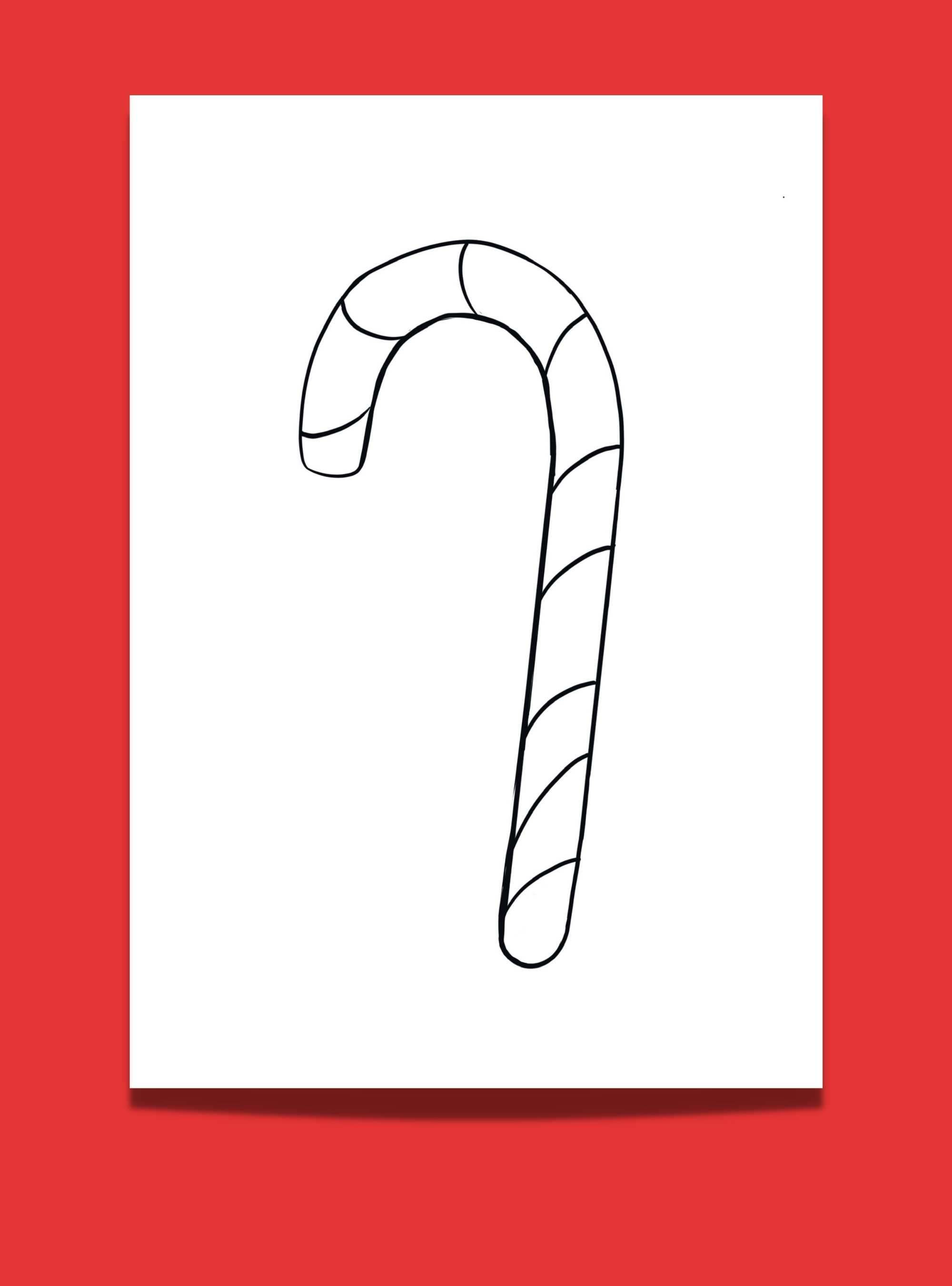 60 Candy Cane Template Printable 47