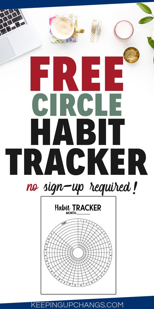 60 Circular Habit Tracker Printable Free 11