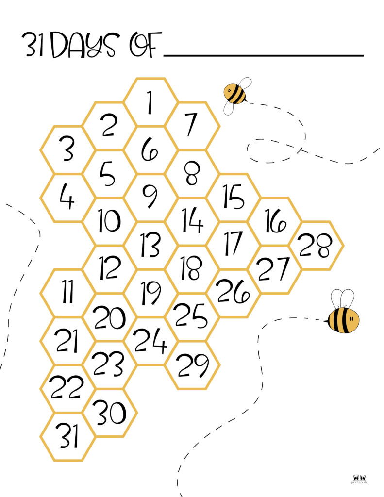 60 Circular Habit Tracker Printable Free 40